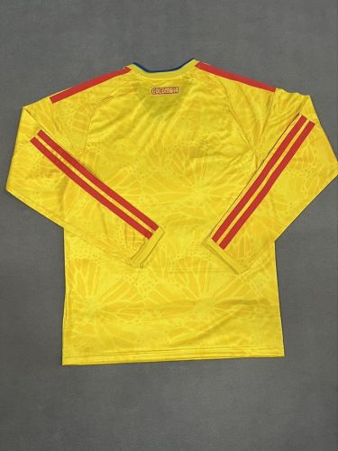 Long Sleeve Fan Version 2026 Colombia Home Soccer Jersey Camisetas de Futbol