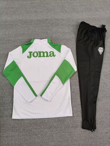 2025-2026 Cordoba White/Green Soccer Training Sweater and Pants Football Kit