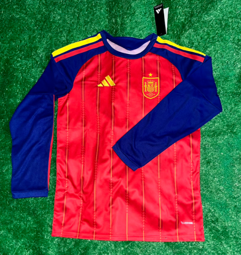 Long Sleeve Fan Version 2026 Spain Home Soccer Jersey España Camisetas de Futbol