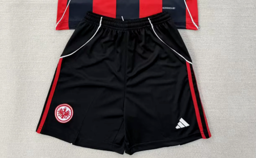Fan Version 2025-2026 Frankfurt Home Soccer Shorts Football Shorts