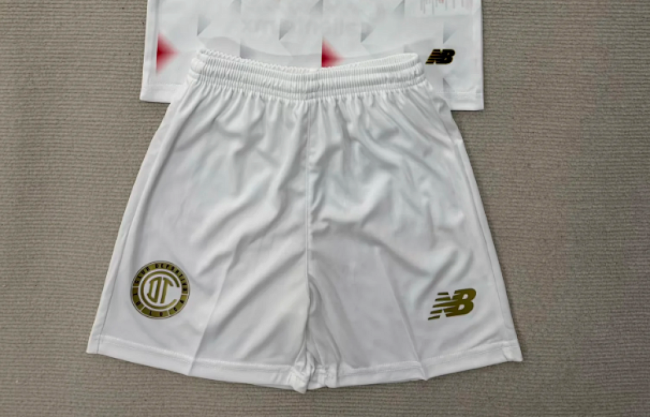 Fan Version 2025-2026 Toluca Away White Soccer Shorts Football Shorts