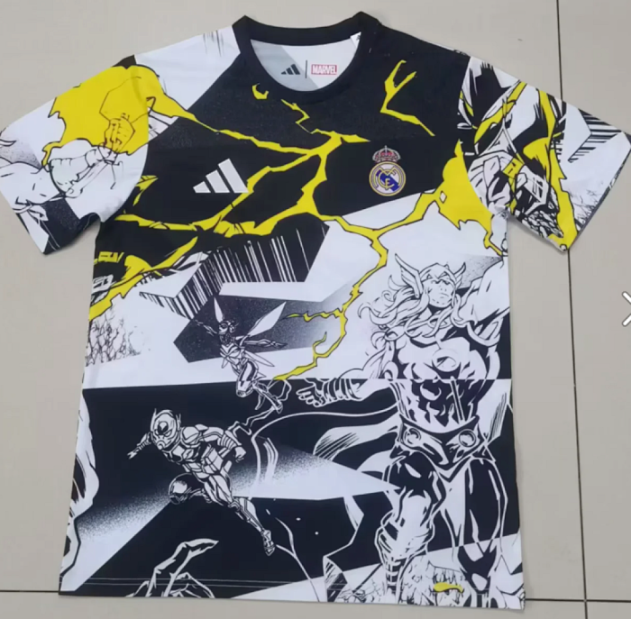 Fans Version 2025-2026 Real Madrid Marvel version Soccer Jersey Real Football Shirt