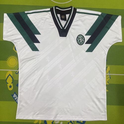 Retro Model 2025-2026 Sporting Lisbon White Football Shirt Soccer Jersey