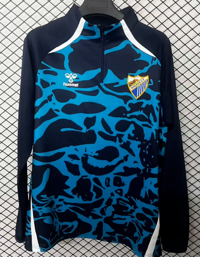 2025-2026 Malaga Dark Blue Soccer Training Sweater