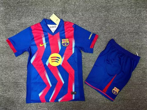 Adult Uniform Barca Camisetas de Futbol 2025-2026 Barcelona Fourth Away Soccer Jersey Shorts