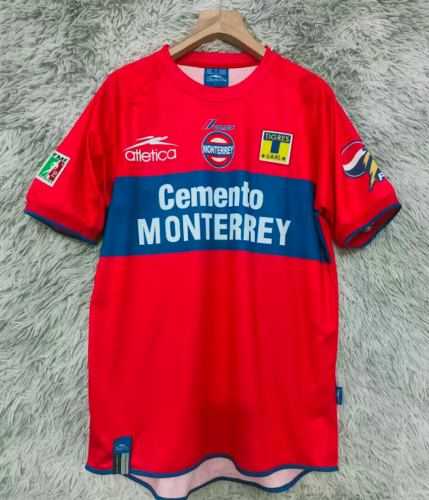 Retro Jersey 2002-2003 Tigres UANL Away Red Soccer Jersey Vintage Football Shirt