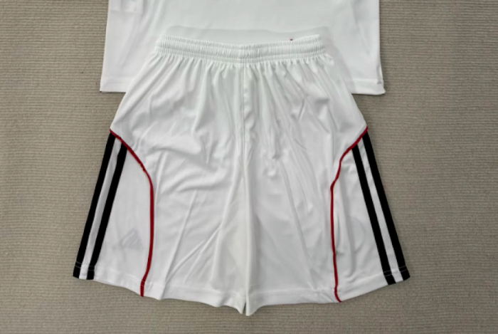 Fan Version 2025-2026 Frankfurt Away White Soccer Shorts Football Shorts