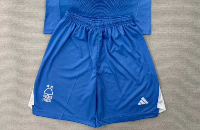 Fan Version 2026 Nottingham Forest Blue Goalkeeper Soccer Shorts Football Shorts