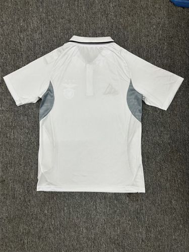 2025-2026 Benfica White Soccer Polo Football Shirt