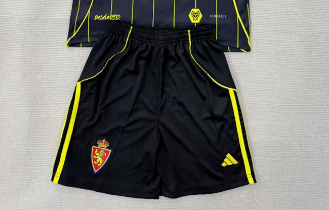 Fan Version 2025-2026 Zaragoza Away Soccer Shorts Football Shorts