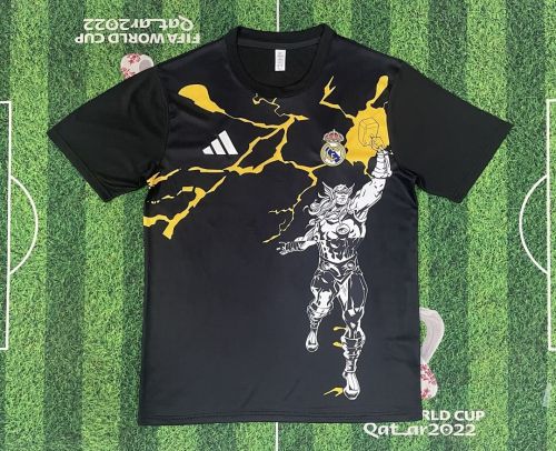 Fans Version 2025-2026 Real Madrid Marvel version Soccer Jersey Real Black Football Shirt