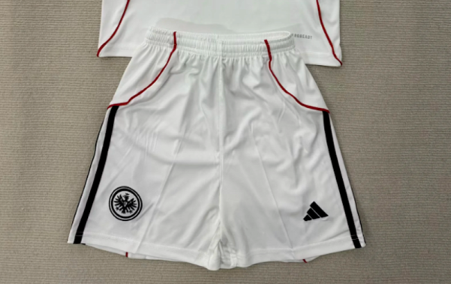 Fan Version 2025-2026 Frankfurt Away White Soccer Shorts Football Shorts