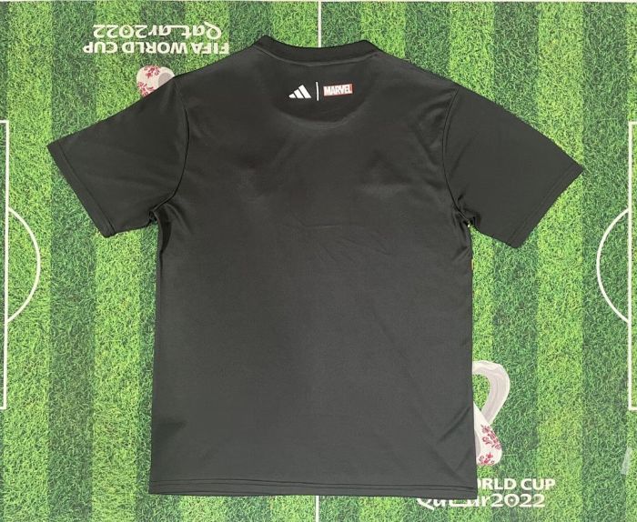 Fans Version 2025-2026 Real Madrid Marvel version Soccer Jersey Real Black Football Shirt