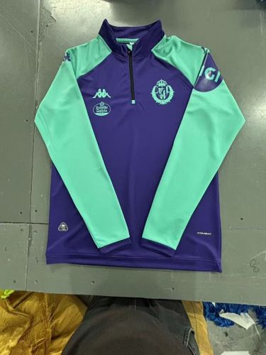 2025-2026 Valladolid Purple/Green Soccer Training Sweater and Pants Football Kit
