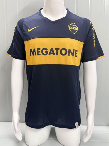 Retro Jersey 2007-2008 Boca Juniors Home Soccer Jersey Vintage Football Shirt
