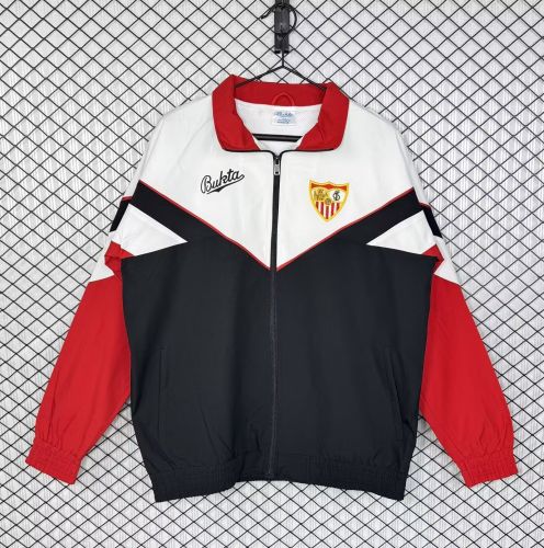 Retro Jacket 1992-1993 Sevilla Soccer Windbreaker Jacket Football Jacket