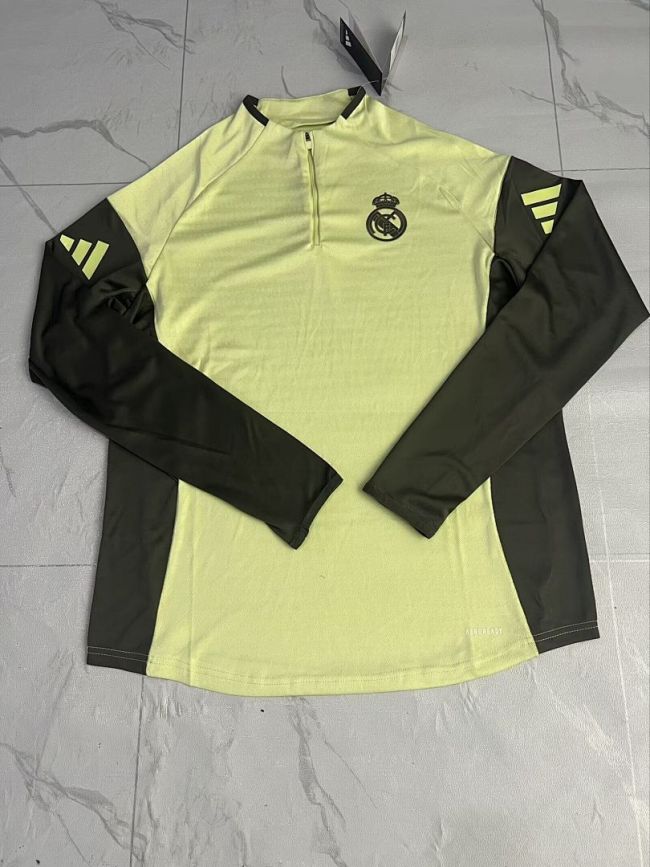 2025-2026 Real Madrid Yellow Soccer Training Sweater
