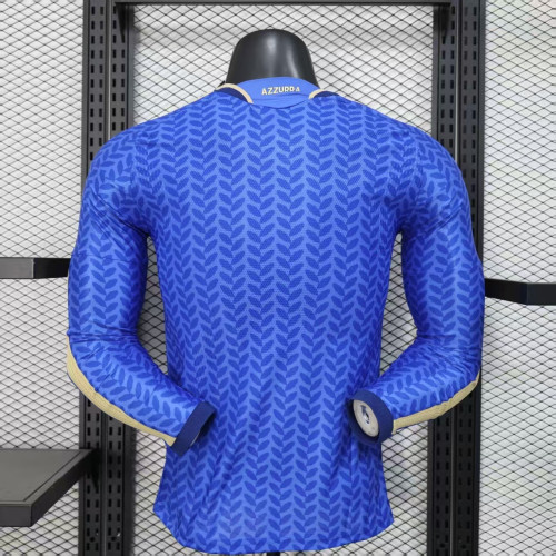 Player Version Long Sleeve Italy 2026 Home Soccer Jersey Football Shirt