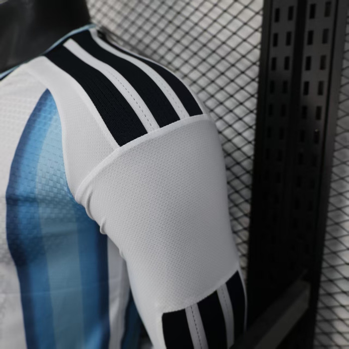 with FIFA World Champions 2022 Patch Long Sleeve Player Version 2026 Argentina Home Soccer Jersey Camisetas de Futbol