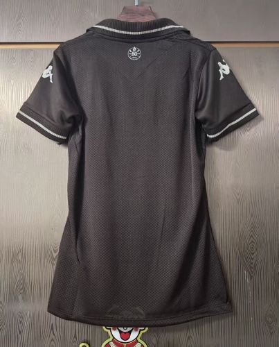 Women 2025-2026 Vasco Da Gama Third Away Black Soccer Jersey Girl Football Shirt