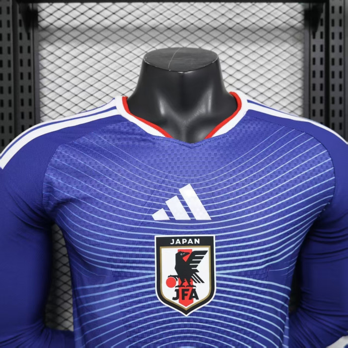 Long Sleeve Player Version 2026 Japan Home Soccer Jersey Football Shirt