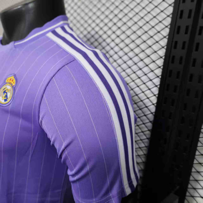 Player Version 2025-2026 Real Madrid Light Purple Casual Soccer Jersey Real Icon Football Shirt