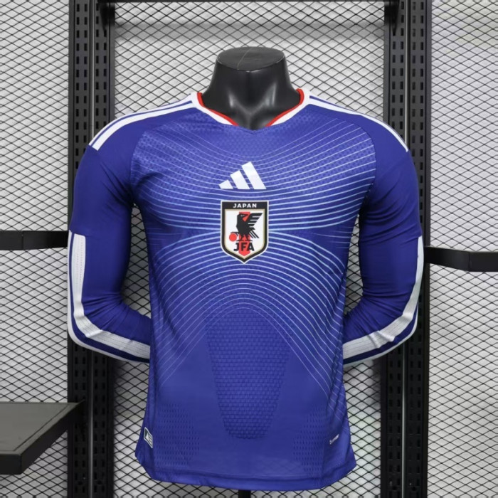 Long Sleeve Player Version 2026 Japan Home Soccer Jersey Football Shirt