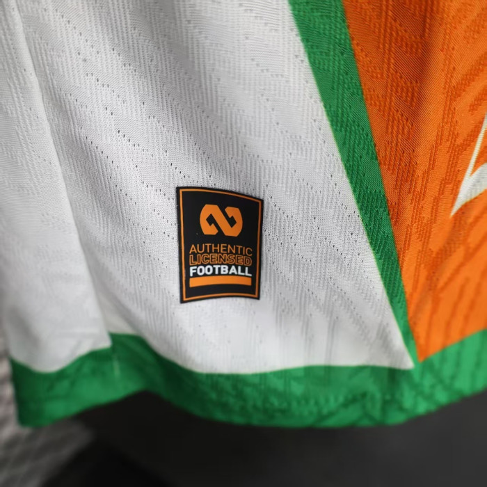 Player Version 2025-2026 Ivory Coast Football Shirt Côte d'Ivoire Orange Soccer Jersey