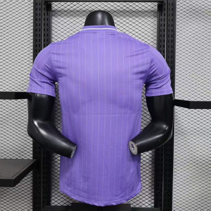 Player Version 2025-2026 Real Madrid Light Purple Casual Soccer Jersey Real Icon Football Shirt