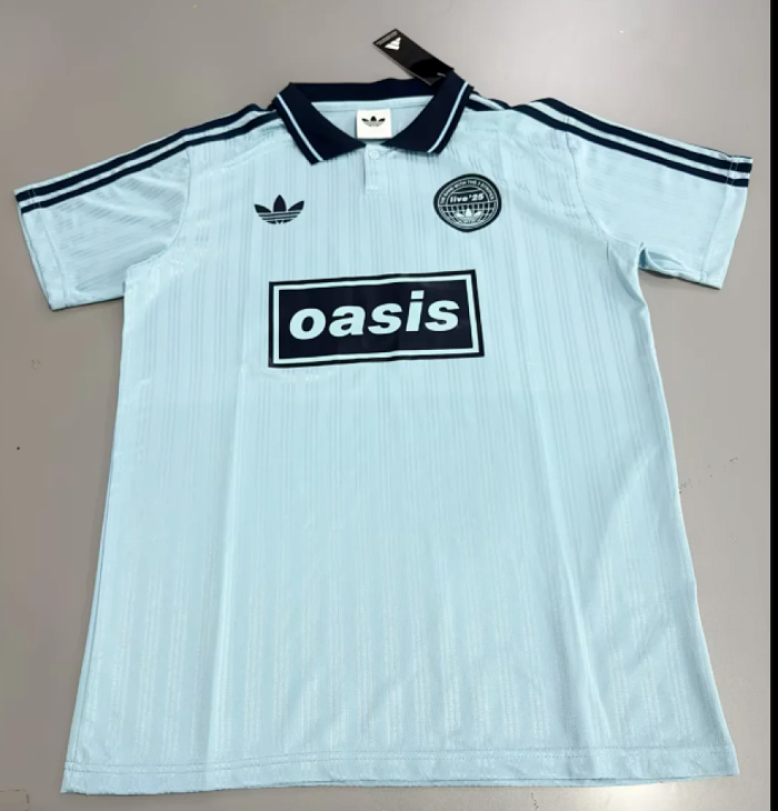 Fan Version 2025-2026 AD Oasis 25 Light Blue Soccer Jersey Football Shirt