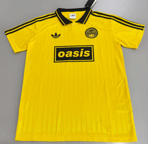 Fan Version 2025-2026 AD Oasis 25 Yellow/Black Soccer Jersey Football Shirt