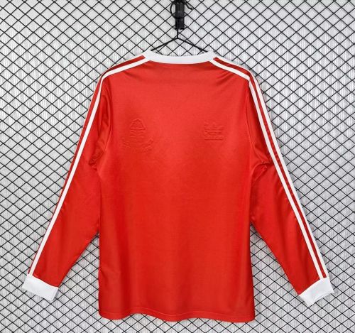 Long Sleeve Retro Jersey 1979 Nottingham Forest Home Soccer Jersey Vintage Football Shirt