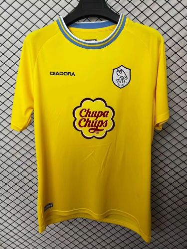 Retro Jersey 2001-2003 Sheffield Wednesday Away Yellow Soccer Jersey Football Shirt