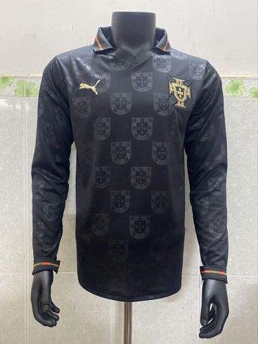 Long Sleeve Fan Version 2026 Portugal Black Special Edition Soccer Jersey Football Shirt