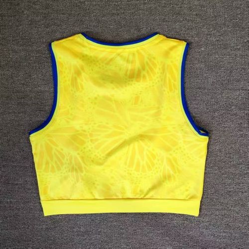 Women 2026 Colombia Home Soccer Yoga Vest Girl Football Jersey