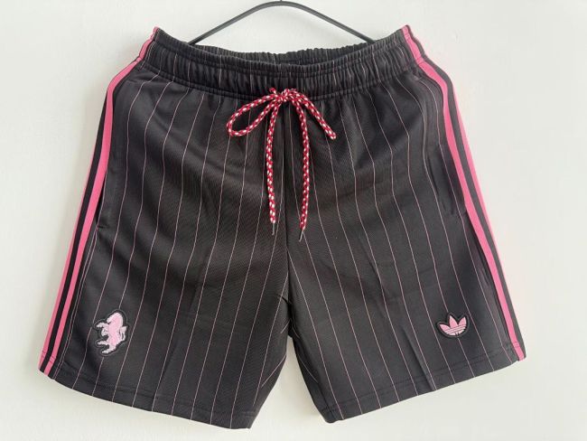 Fan Version 2025-2026 Juventus Black Icon Soccer Shorts Football Shorts