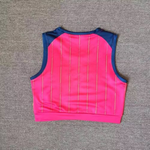 Women 2026 Spain Home Soccer Yoga Vest Girl Football Jersey