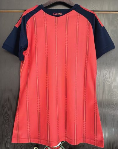 Women 2026 Spain Home Soccer Jersey Girl Football Shirt