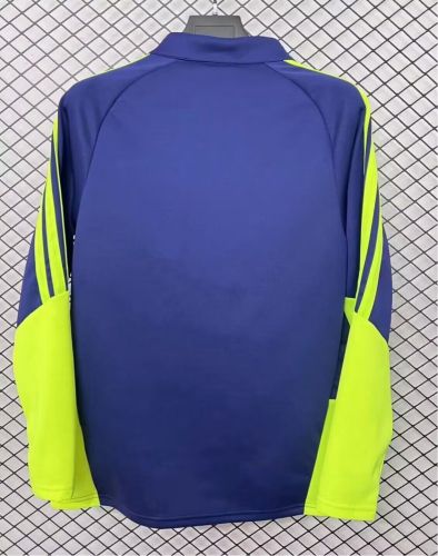 2025-2026 Scotland Dark Blue/Green Soccer Training Sweater