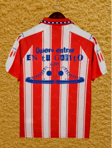 Retro Jersey 1995-1996 Atletico Madrid CANTO DEL LOCO Model Soccer Jersey Vintage Football Shirt