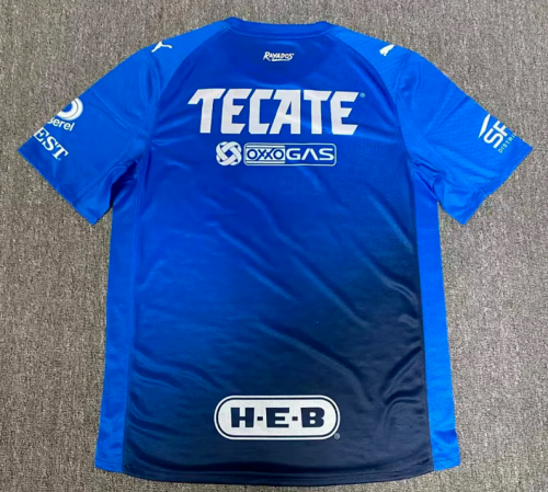 Player Version 2025-2026 Monterrey Third Away Blue Soccer Jersey Menterrey Football Shirt