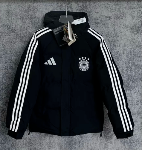 2026 Germany Black Cotton Coat