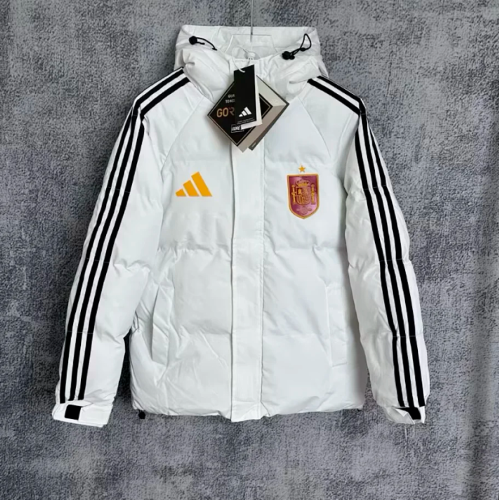 2026 Spain White Cotton Coat