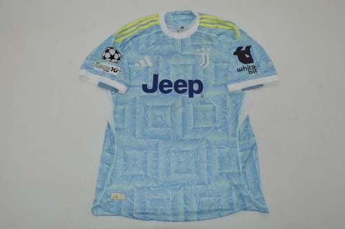 with JEEP+UCL Patch Maillot Juve Shirt Fans Version 2025-2026 Juventus Away Soccer Jersey Football Shirt