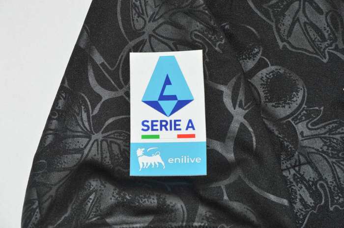 with All Sponor Logos+Serie A Patch Maillot Juve Shirt Fans Version 2025-2026 Juventus Third Away Black Soccer Jersey Football Shirt