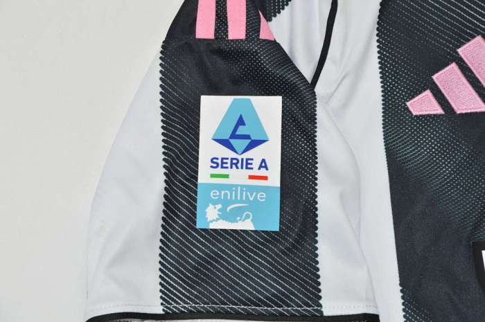 with All Sponor Logos+Serie A Patch Maillot Juve Shirt Fans Version 2025-2026 Juventus Home Soccer Jersey Football Shirt