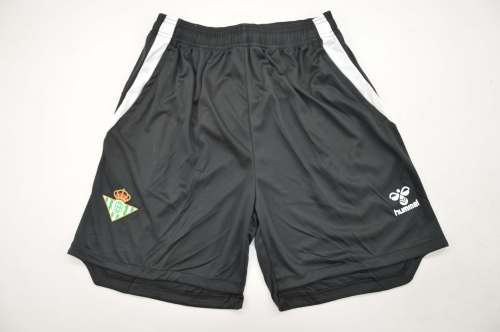 Fan Version 2025-2026 Real Betis Black Soccer Training Shorts Football Shorts