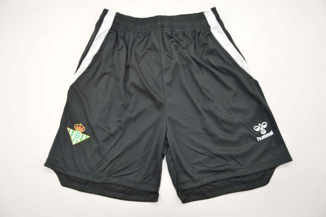 Fan Version 2025-2026 Real Betis Black Soccer Training Shorts Football Shorts