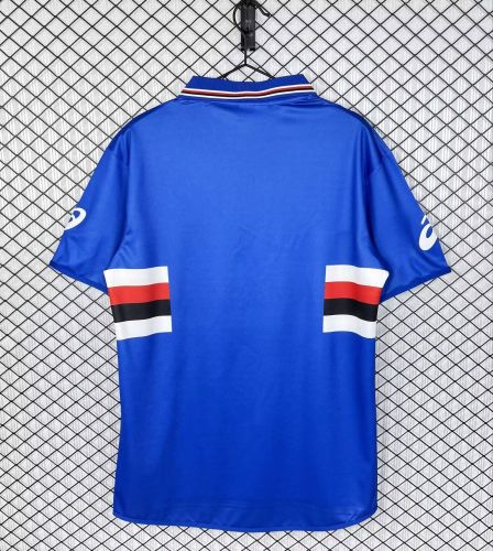Retro Jersey 2003-2004 Sampdoria Home Soccer Jersey Vintage Football Shirt
