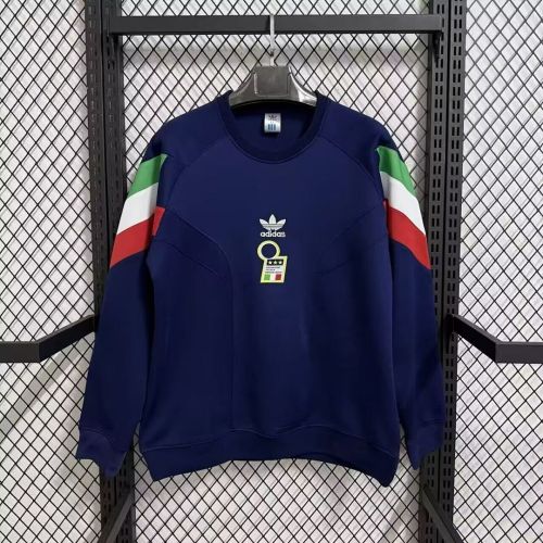 2025-2026 Italy Dark Blue Soccer Training Sweater